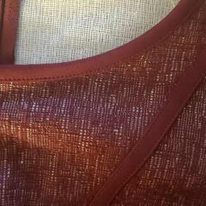 New York & Company Burgundy Red Dress Top